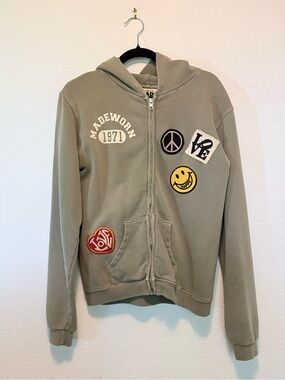 NWOT MadeWorn Peace Zip Hoodie XS
